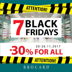 7 Black Fridays -30% for everything!